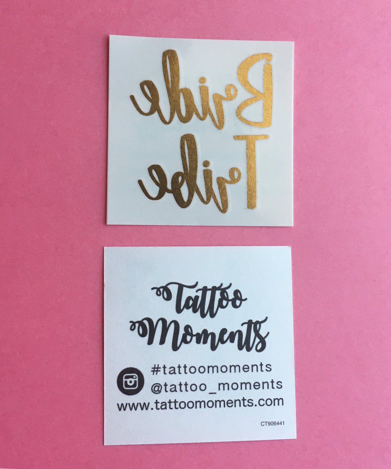 Bride Tribe Gold Temporary Tattoo - Golden, sparkly, bachelorette, party, Perfect for arm, leg, back, chest (3 tattoos)