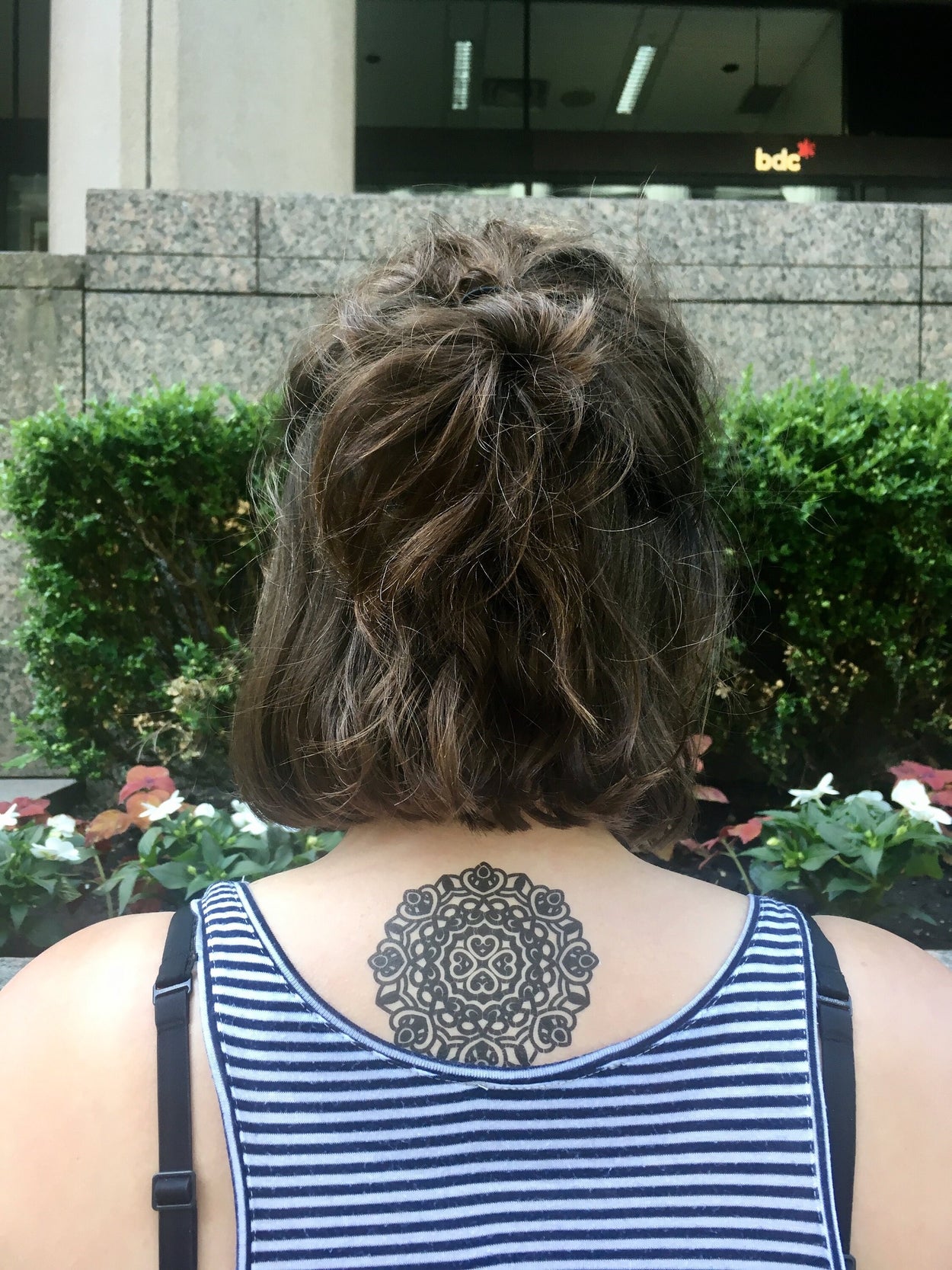 Mandala Dark Temporary Tattoo - Spiritual symbol, circle of life, tattoo design in black (3 Tattoos)