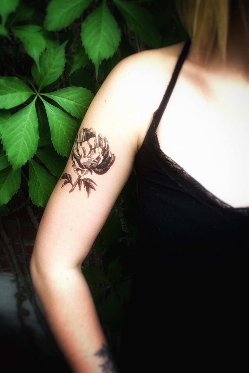 Spring Flowers Temporary Tattoo Pack | Set of 6 large temp tattoos
