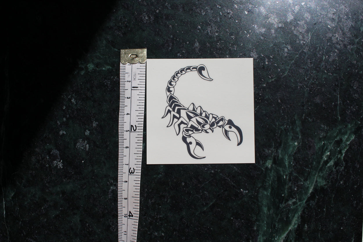 SUMMER PROMO - Scorpion, Be Brave, Palm Tree, Whale & Peony Temporary Tattoos (5 for 10)