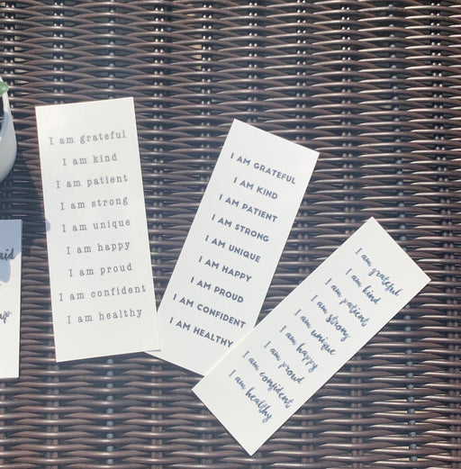 I Am Affirmations Collection of Tattoos | grateful, strong, confident, healthy, positive, proud, temporary, 2 sets