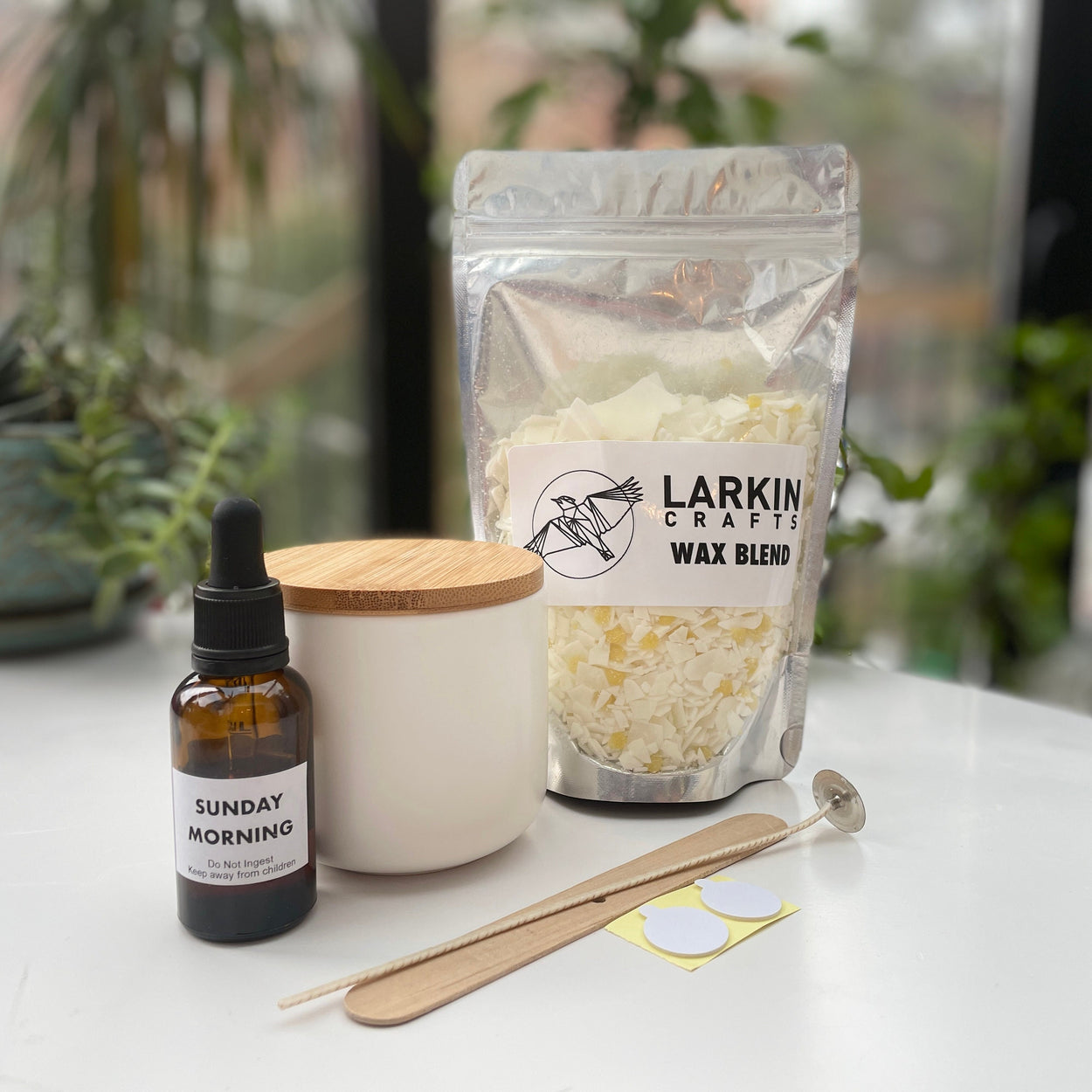 DIY Soy & Beeswax Candle Making Kit (1 candle)