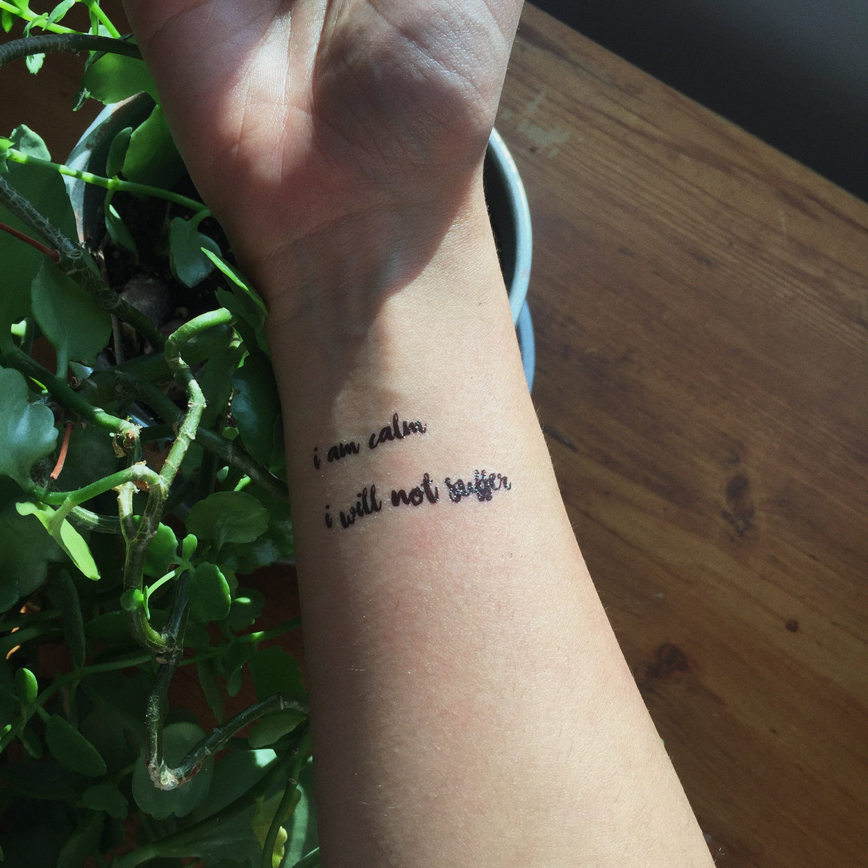 Positive "I am" Affirmations Tattoos | For daily practice of attraction, I am resilient, i am strong
