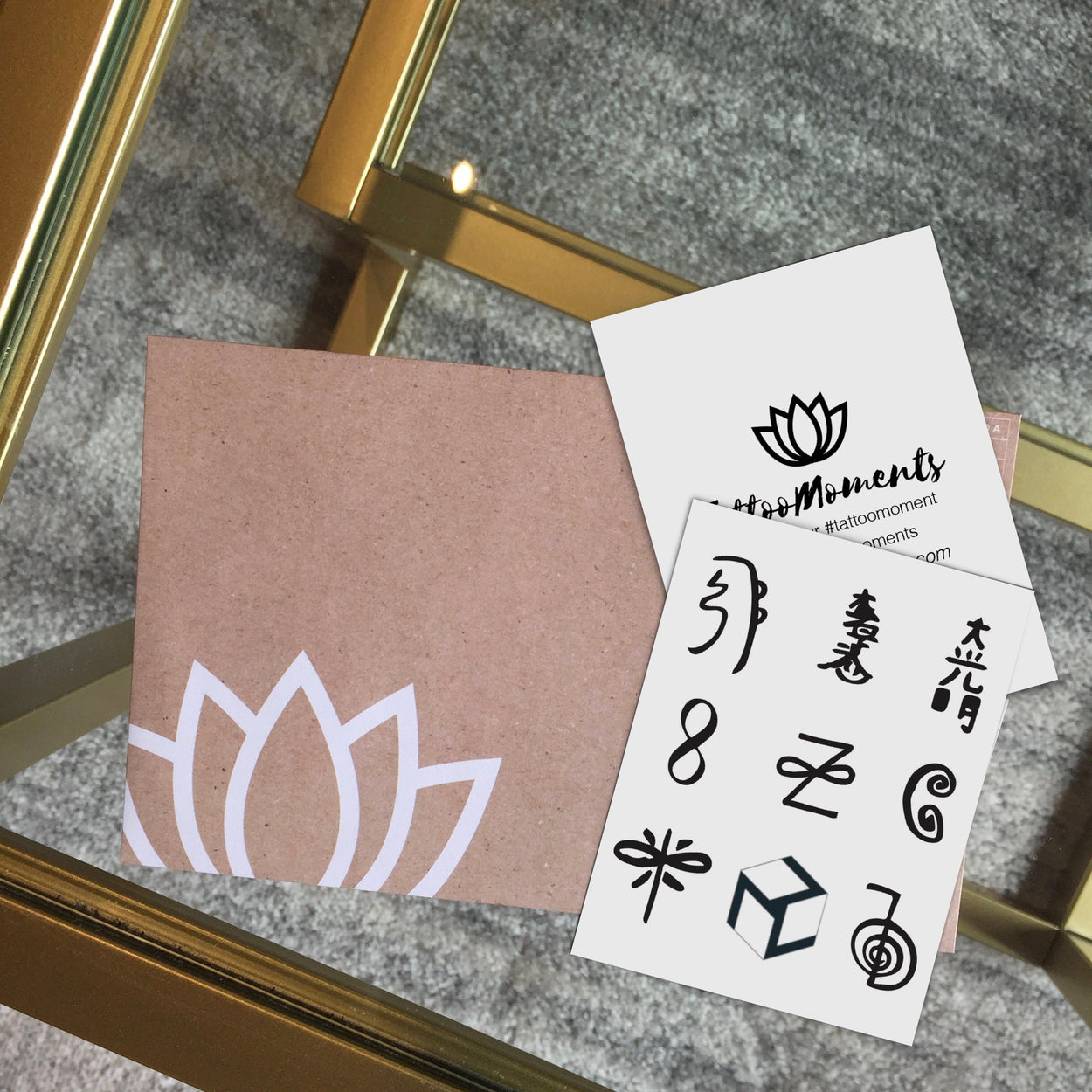 Reiki Symbols Tattoos | Spiritual healing and relaxing pack of 18 temporary tattoos (Now with Antahkarana)