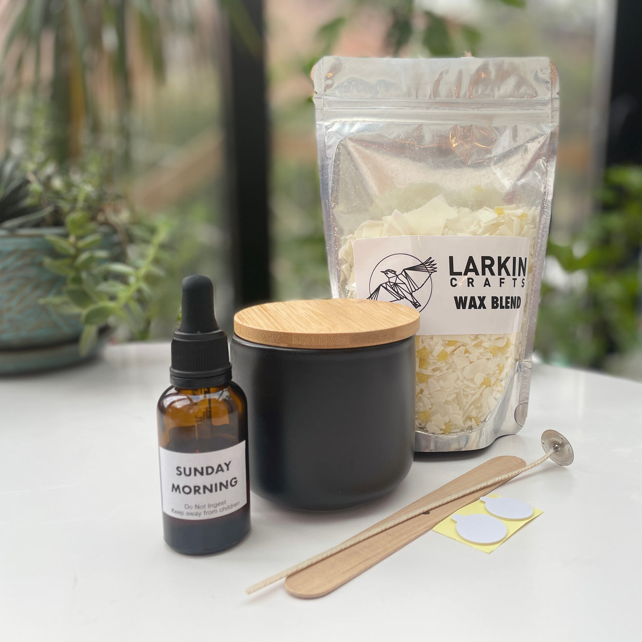 DIY Soy & Beeswax Candle Making Kit (1 candle)
